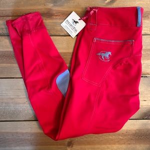 Red Piper Knee Patch Britches